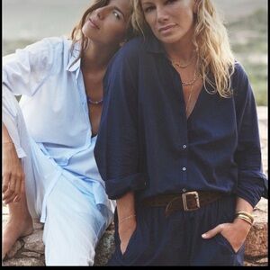 Xirena Sydney Oversized Button up Shirt in Orchid